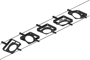 Paulmann 94424 CorDuo Kit de câbles LED MacLED DC avec 5 x 4,5 W extensibles Noir mat, chrome Câble métallique 3000 K