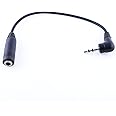 Electrónica Rey - Adattatore Audio Jack 2,5mm Maschio a Jack 3,5mm Femmina, 90 Gradi Angoli