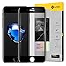 Price comparison product image Humixx iPhone 8 7 Screen Protector, Slim 3D Curved Full Coverage Shatterproof 9H Tempered Glass Screen Protector [Anti Fingerprint] HD Screen Cover Film for Apple iPhone 8/7 (Clear Black)