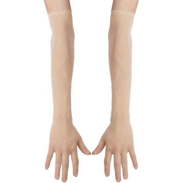 FEESHOW Naadloze handschoenen voor dames, manchetmouwen, elastische FEESHOW Naadloze handschoenen voor dames, manchetmouwen, elastische