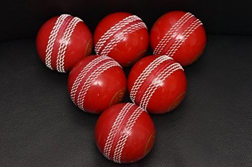 Swing Poly Cricket Ball Red Pack of 6) with seam