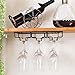 Weinglas hängenden Halter, Eisen Wandhalterung Becher Stemware Storage Organizer Rack Drei Löcher