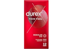 Durex Thin Feel Condoms, Pack of 12 (Packaging May Vary)