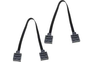 ECSiNG 2 szt. Kable przedłużające kompatybilny z Lego 8870 włącznik światła 8869 Technic Power Functions przedłużacz złącze przewodu do cegieł klocki budowlane zabawka 25cm