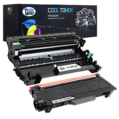 Cool Toner kompatibel Drum Unit fuer TN-3380 DR-3300 Kompatibel fuer Brother HL-5440D 5450DN 6180DW 6180DWT 5470DW 5470DWT MFC-8710DW 8910DW 8950DW 8950DWT 8510DN(Schwarz, Toner-8.000 Seiten Trommel-30.000 Seiten)