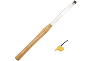 CDBP Outil de tournage du bois de taille moyenne avec inserts ronds Ci0 de 16 mm pour les amateurs de bois, les bricoleurs ou les charpentiers