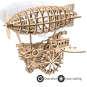 ROKR 3D Juegos de Rompecabezas de Madera con artesanía láser Cortada con Engranaje Modelo mecánico Juguetes de vehículo para Adultos niños 14 15 16 años de Edad y Superior