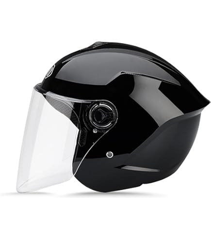 KENANLAN Casque Pour Moto Et Vélo, Casque Ergonomique Et Coupe Pour Enfants (Noir