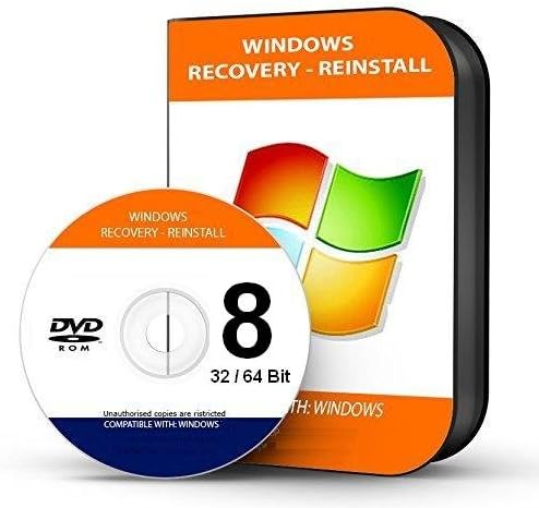 Re INSTALL Repair Restore WINDOWS 8 "PROFESSIONAL" Edition 64 Bit PC Laptop Computer DVD CD Disc Disk