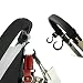 NuoYo Stroller Hook Can be 360-Degree Rotation Flexible Adjustment of Direction Maximum Weight 3kg 2 Pack Black