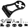 ANCLLO Out Front Bicycle Computer Mount Extension Bracket, Multifunction Bike Mount for Garmin Edge/Bryton/CatEye/Gopro - Black