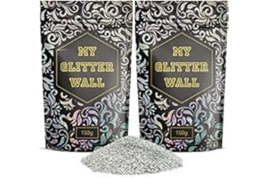 Varsany MyGlitterWall Glitzer für Dispersionsfarbe, 300 g, Glitzer für Wandfarbe zum mischen, Glitter Farbzusatz - perfekt für innen und außen