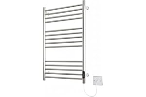 MANISSA Greened House Handtuchheizkörper Elektrisch – Edelstahl, Polierte Spiegeloberfläche, Siena Serie, Wandmontage, H720 x B500 mm