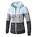 Produktbild DNOQN Pullover Herren Sale Sweatshirt Günstig Kapuzenpullover Patchwork Winter Lässige Langarm Schlanke Tasche Fit Hoodies Bluse Oben