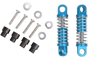 DILWE RC Car Shocks Damper, 2PCS Shocks Damper 1/28 RC Shocks Damper con Tornillos Compatible para WLtoys( K989-43B Azul) Accesorios para modelos de coches