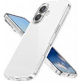 iPhone 16 ile Uyumlu Şeffaf ve Sararmaya Dayanıklı Silikon Kılıf, Extra İnce ve Yumuşak Model (iPhone 16)