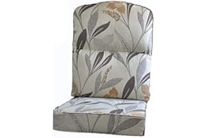 Gilda Replacement Cane Furniture DELUXE PIPED - CHAIR CUSHIONS ONLY Wicker Rattan Conservatory (Antwerp Natural)