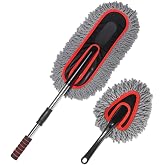 Coofbe 2 ADET Set Profesyonel P&uuml;sk&uuml;ll&uuml; Mikrofiber Ara&ccedil; Yıkama Fır&ccedil;ası Toz Alma Fır&ccedil;ası Ara&ccedil; Paspası