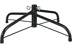 Angoily Soporte para árbol de Navidad artificial – Soporte plegable de hierro para árbol de Navidad de metal (40 cm)