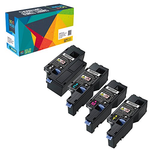 Do it Wiser ® Kompatibel Toner Hohe Kapazität für Dell E525w - 593-BBLN 593-BBLL 593-BBLZ 593-BBLV Kapazität: Schwarz 2000 Seiten - Farben 1400 Seiten (4er Packung)