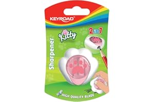 Keyroad Kitty Cat KR972405 Temperówka, Wielokolorowy, 11,8 x 7,6 x 2,1 cm