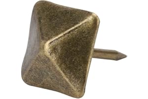 HEEPDD 50 szt. Kwadratowe gwoździe tapicerskie, antyczne meble ozdobne szpilki szpilki do drzwi Sofa drewniana obudowa (14x20mm)