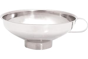 Baumalu, Entonnoir Inox pour Confiture, Acier Inoxydable, Gris, Dimensions 14 x 165 x 135 cm, Intérieur Poli, Résistant à la Corrosion, Pratique et Maniable, Idéal pour Remplissage de Contenants