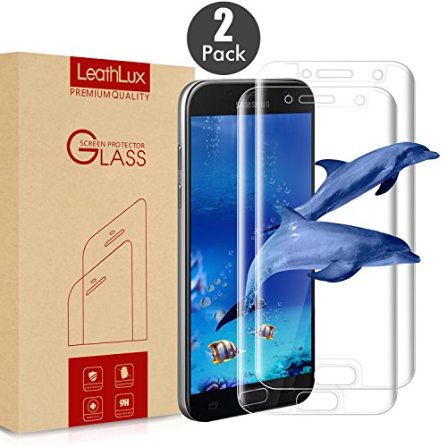  2-Unidades Protector de Pantalla de Vidrio Templado para Samsung Galaxy A5 2017 Screen Protector  Leathlux  2-Pack  Anti-golpes Cristal Vidrio Templado Premium Anti-huella 3D Touch Ultra Transparente Tempered Glass Para Galaxy A5 2017  Dureza de Grado 9H 