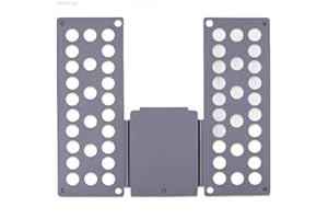 RHP Pullover Hosen Hemden Wäsche Kinder- und Erwachsen-Faltbrett Falthilfe für Wäsche Kleidung T Shirt Falten Zusammenlegen Wäschefaltbrett Hemdenfalter Wäschefalter für Kleidung Aller Art (Grau)