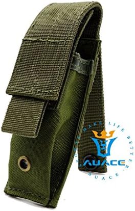 Multifunction Survival Gear Tactical Pouches Molle Pouches , Single Military Surplus Cartridge Clip Pouch Bag Pistol Magazine Pouch Mag OD