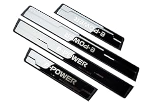 YYYQP 4 Teiliges Auto Edelstahl Türschweller Schutz Rutschfester Einstiegsleisten, für Nissan X-Trail T33 Qashqai J12 Ariya e-Power 2024 Dekoratives Zubehör