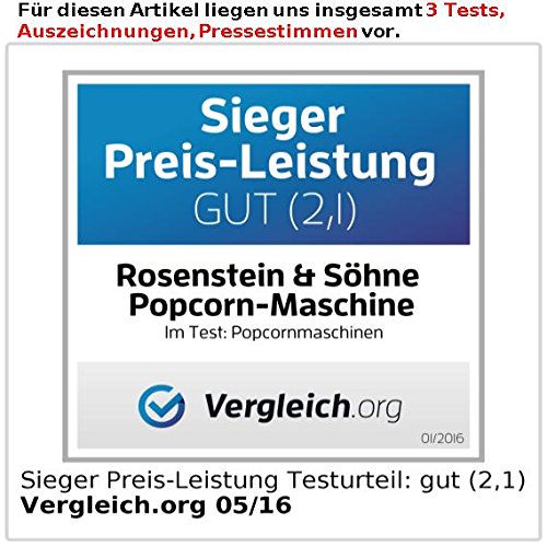 Rosenstein & Söhne Popcorn-Maschine: Popcorn einfach selbst machen! - 4