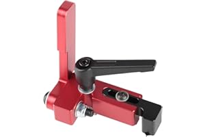 HILITAND 45 Types Outil de menuiserie Mitre Track Piste Stop t-Nut Dispositif de Limite de Longueur Précise Outil de Travail du Bois de Limite d'Onglet Rouge