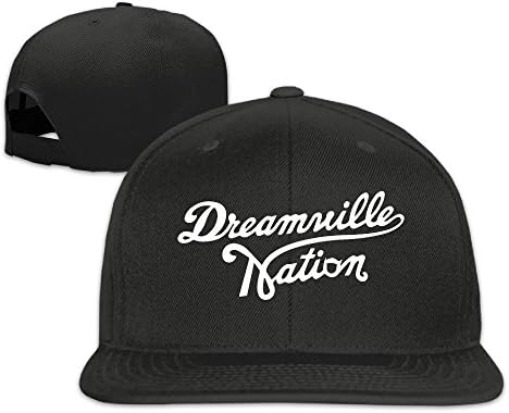Facsea Runy Custom Dreamville Records Logo Adjustable Baseball Hat &amp; Cap Black