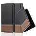 Produktbild Cadorabo Hülle für Apple iPhone 5 / iPhone 5S / iPhone SE - Hülle in SCHWARZ BRAUN - Handyhülle mit Standfunktion und Kartenfach aus Einer Kunstlederkombi - Case Cover Schutzhülle Etui Tasche Book