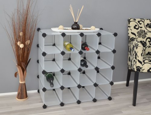 Regal Schrank Steckregal Standregal Schuhregal Wandregal Flurschrank Weiß - 7