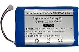 STARNOVO 3.7V/1800mAh Replace GPS Navigator Battery for Garmin ZUMO 350LM, 361-00059-00
