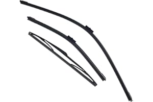 temproad Front & Rear Windscreen Window Wiper Blade Set Compatible With For Focus MK2 Hatchback 2004-2012
