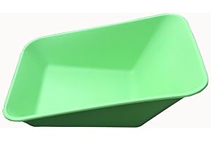 KetoPlastics WHEEL BARROW LIME GREEN REPLACEMENT PLASTIC BODY 85LITRE/ NO HOLES MADE IN UK