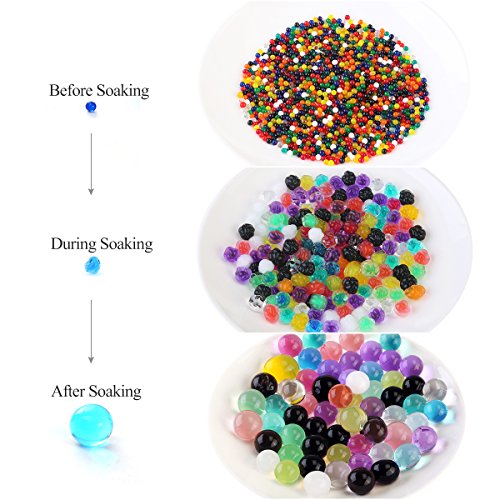 Wasserperlen Gelperlen Aquaperlen Deko Aqualinos Hydroperlen Für Die Bewässerung Der Pflanzen 2000pcs(Zufällige Farbe) - 4