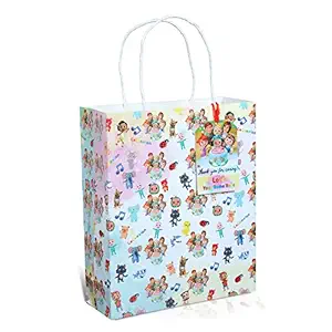 Prakruthi Pulp Art Cocomelon theme Paper Bag and Personalized Tag with Birthday Boy/Girl Name for Kids Birthday Party, Baby Shower Presents, Return Gifts - 8