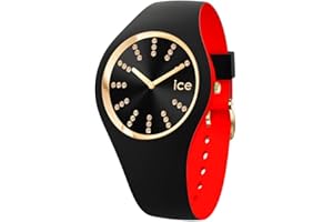 Ice-Watch - ICE cosmos Black golden - Czarny zegarek damski z silikonowym paskiem - 021047 (Medium)