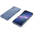 Sony Elegante cover con supporto per Xperia 5 V | Presa comoda per scattare foto e video | Blu