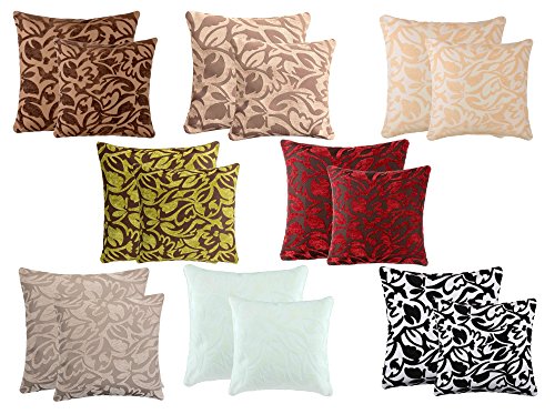 Jacquard Deko Kissen Zierkissen Couchkissen Sofakissen Motivkissen – mit Füllung Größe: ca. 50×50 cm Farbe: Creme/Beige – von Brandsseller - 7