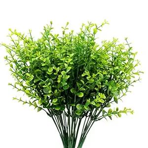 GPARK 5 Piece Artificial Shrubs Plants, Eucalyptus Leaves Vivid Bushes Simulation Greenery for Home/Indoor/Outdoor D