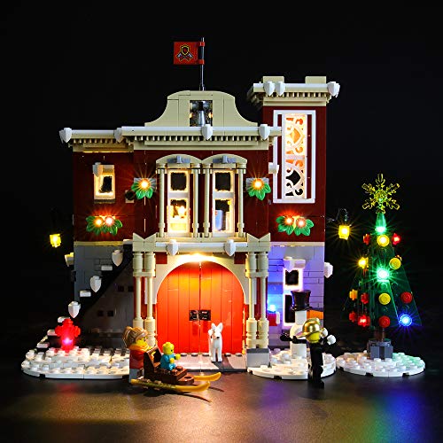 LIGHTAILING-Set-di-Luci-per-Creator-Expert-Winter-Village-Fire-Station-Modello-da-Costruire-Kit-Luce-LED-Compatibile-con-Lego-10263-Non-Incluso-nel-Modello