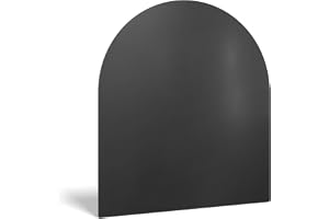 Halvrund Bottenplatta för Kamin 80x90 cm | Golvskydd för Eldstad | Skyddar Golvet Mot Gnistor Och Glöd