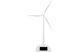 FTORY Solar Windmühle Modell, Solarbetriebene 3D Windmühle Zusammengebautes Modell Craft Windturbine Kinder Kinder Bildung Lernen Spaß Spielzeug Geschenk für Home Desktop Dekor