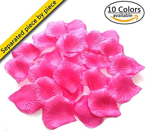 MayaRed Separated 10 Colors 1000 PCS artificial Silk Rose Petals Wedding Flower Decoration
