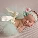 Koly Photography Prop Newborn Baby Girls Tutu Dress and Headband Christening Gift Set